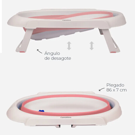 Bañera Plegable con Soporte para Bebé Carestino 30 Litros Aguamarina
