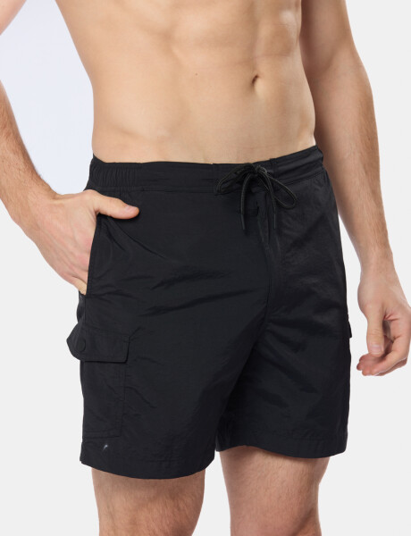 SHORT DE BAÑO CARGO Negro