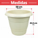 Maceta redonda 42,5 lts ARENA