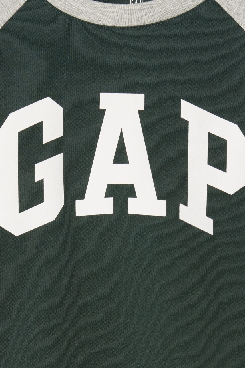 Remera Logo Gap Toddler Niño Light Heather Grey B08