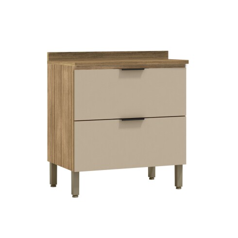 Modulo Bajo Mesada Ollero Para Cocina De 80 cms. GAMAS DE BEIGE