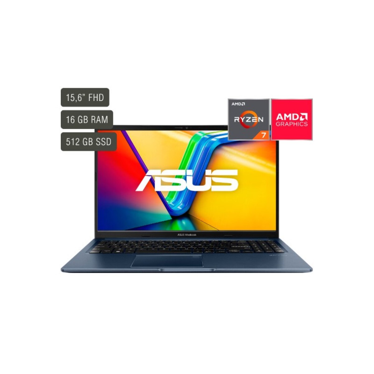 NOTEBOOK ASUS 15" R7-7730U/16GB/512GB SP 