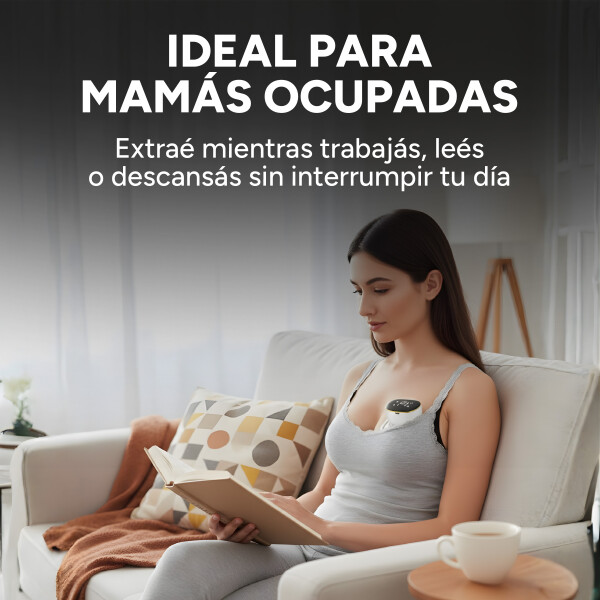 Extractor Maternal Inalambrico 4 Modos 12 Niveles Recargable Color Dorado