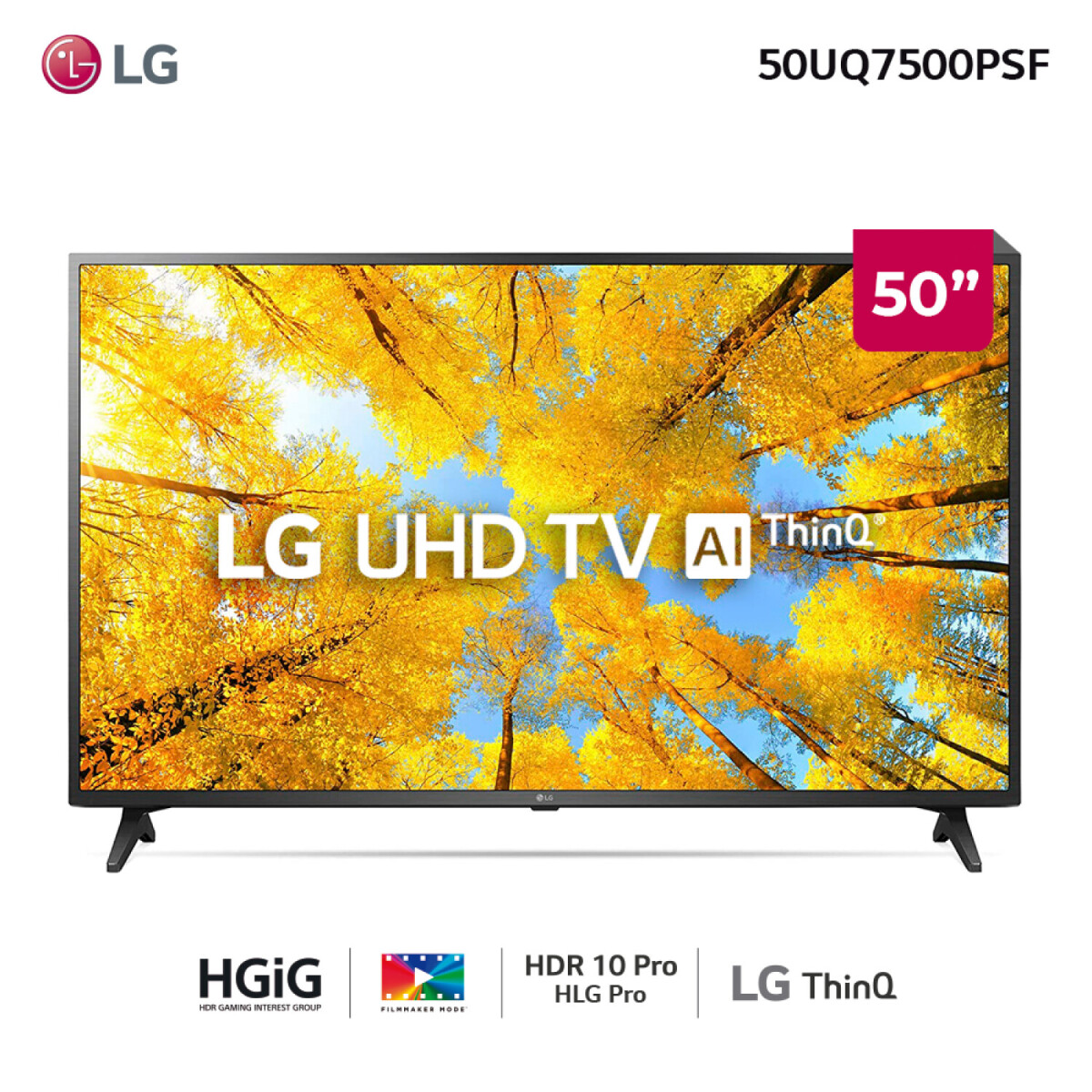 TV LED 50" 4K Smart LG 50UP7500PSF 