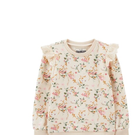 Buzo Oshkosh Ml con Encaje Floral BEIGE