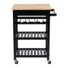 CARRITO P/SERVIR NEGRO C/RUEDITAS NEGRO 4NIV Unica