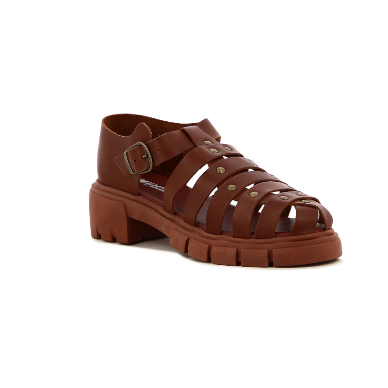 Sandalias Mujer Euro Teens Telha
