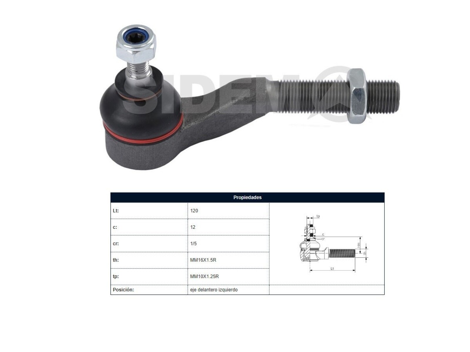 Puntero Peug 406 95-25 Izq 