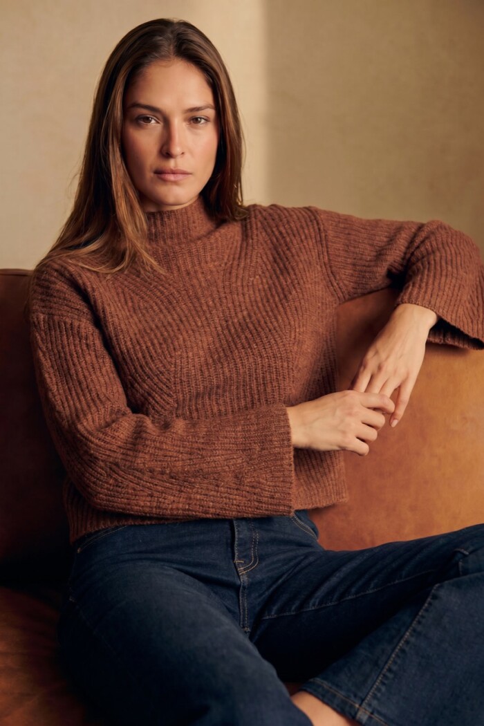 Polera Lana Marron