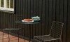 Silla De Exterior Metal Apilable Negro