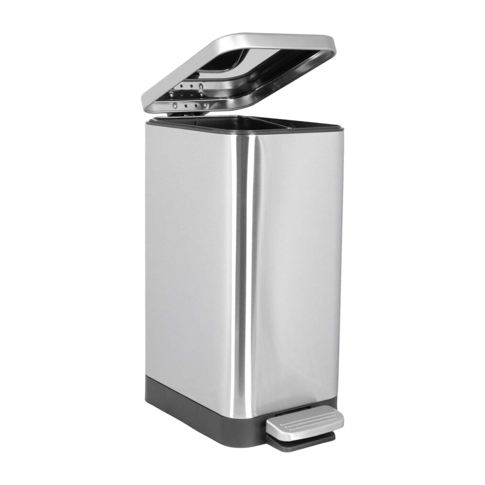PAPELERA ACERO INOX GRIS ACERO INOXIDABLE A417