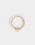 Pulseras Flexibles Con perlas Pulsera Flexible Con Perlas - Dorado