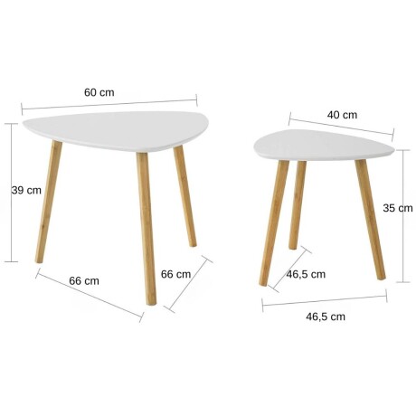 Set de mesas de living Ankor Set de mesas de living Ankor