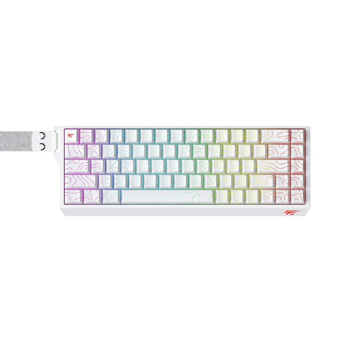 Teclado Gamer Havit Kb922l 65% Mecanico Rgb Switches Magneticos 