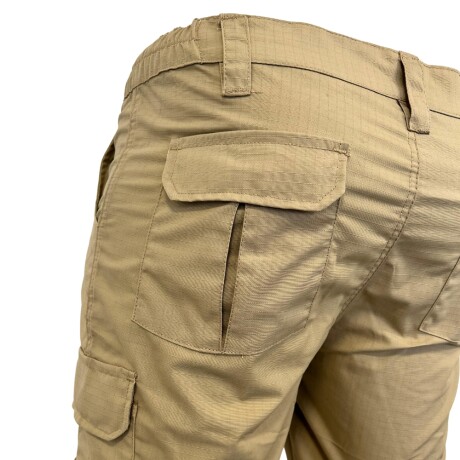 Pantalón táctico Jogger con puño Beige