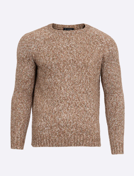 Sweater boutoné marron