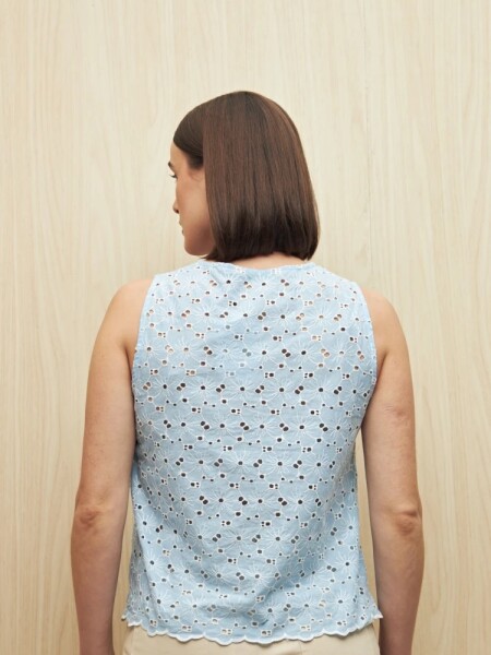 CAMISA ALLIE ZANA CELESTE