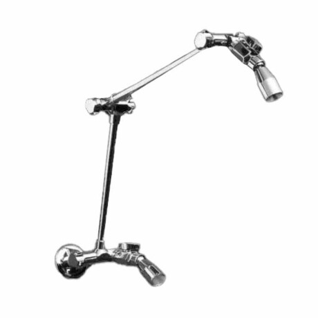 GRIFERIA CROMADO BRILLANTE DUCHA DOBLE CON BRAZO BAÑO CROMO