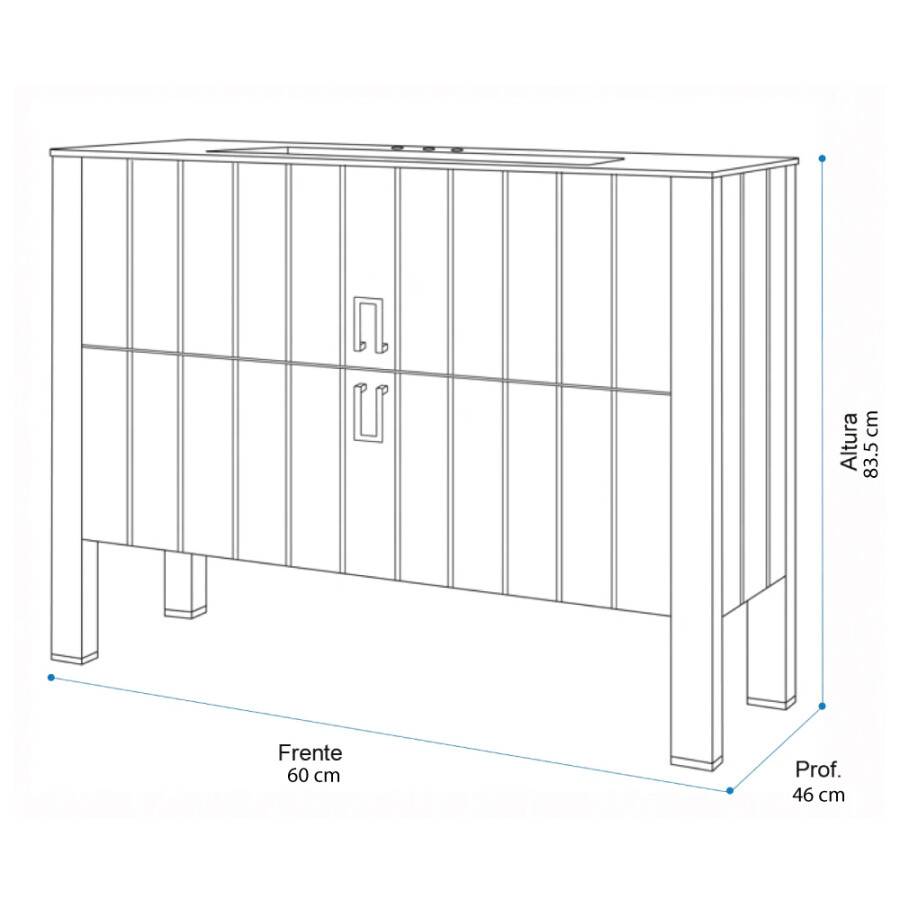 Mueble Deck Blanco 60 Mueble Deck Blanco 60