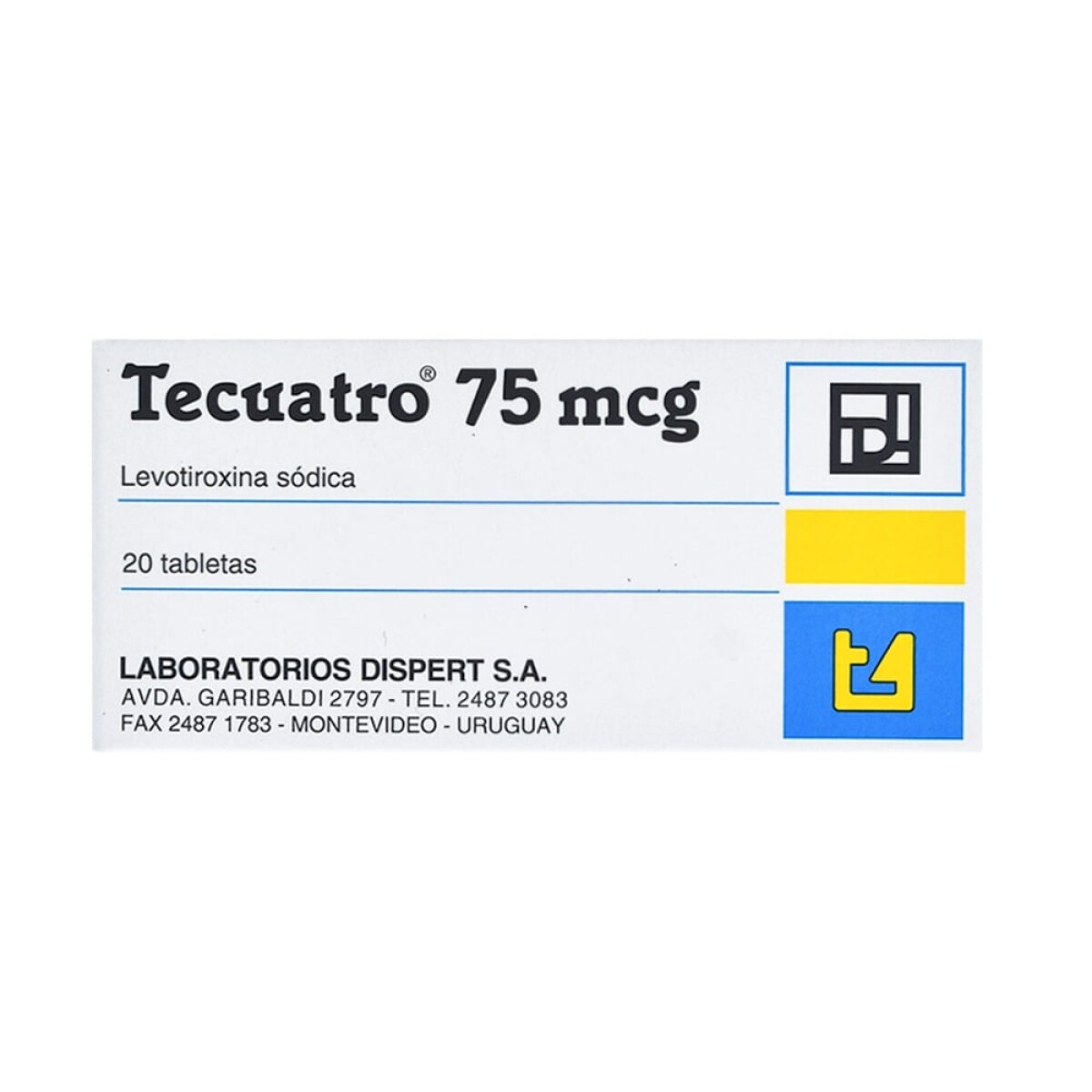 Tecuatro 75 mcg x 20 Comprimidos 