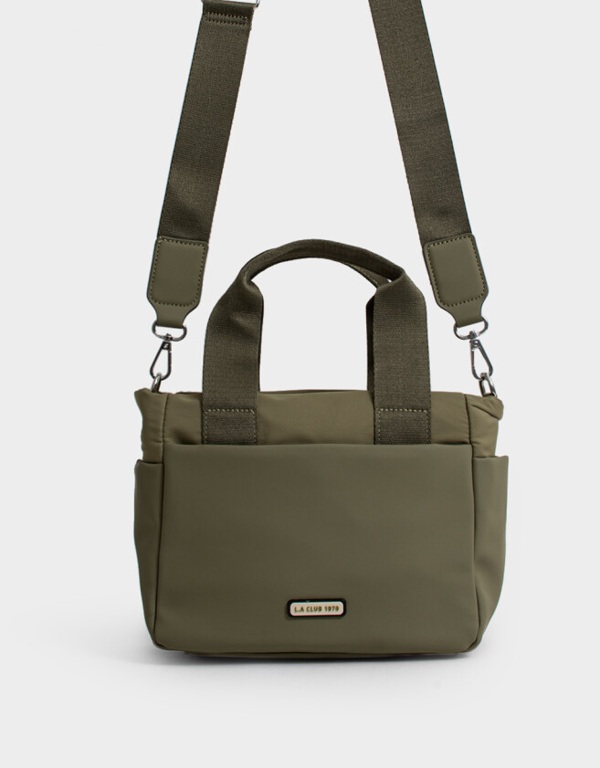City Deportivo Cartera City Engomada - Verde Kaki