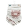 Set x3 baberos bandana GROW bear rosado