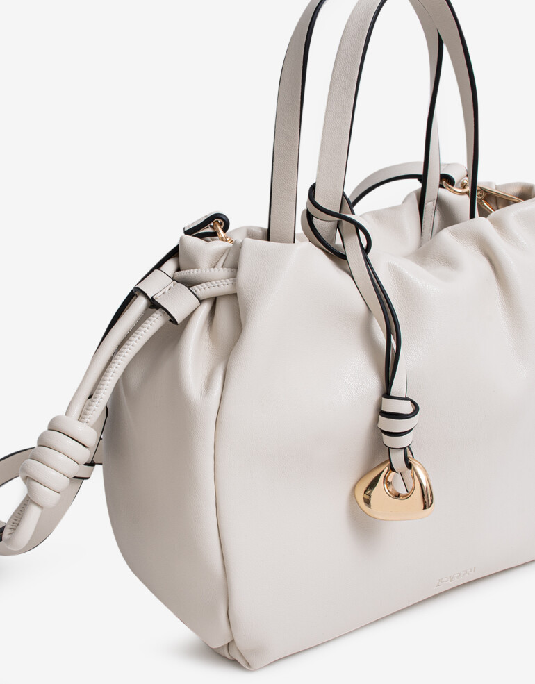 City Cartera Formato City - Blanco Crudo