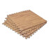 Piso Goma Eva Encastrable X4uni Simil Madera 60 X 60 Cm Variante Diseño Madera Oscuro