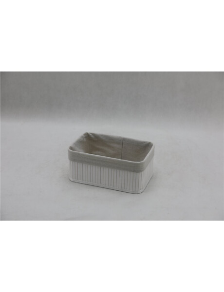 CESTO REC BAMBÚ FORRADO TELA 28X18X12CM BCO CESTO REC BAMBÚ FORRADO TELA 28X18X12CM BCO