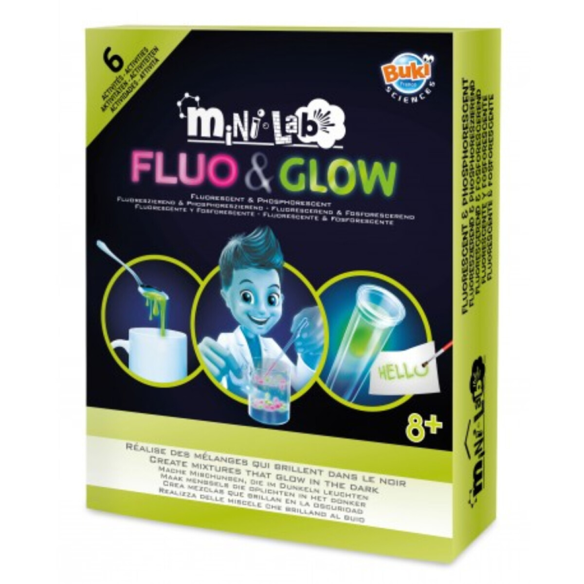 Juego Mini Laboratorio Buki Fluo Glow - 001 