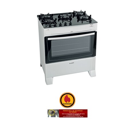 Cocina James C 695 V a Gas 5 Hornallas BLANCO