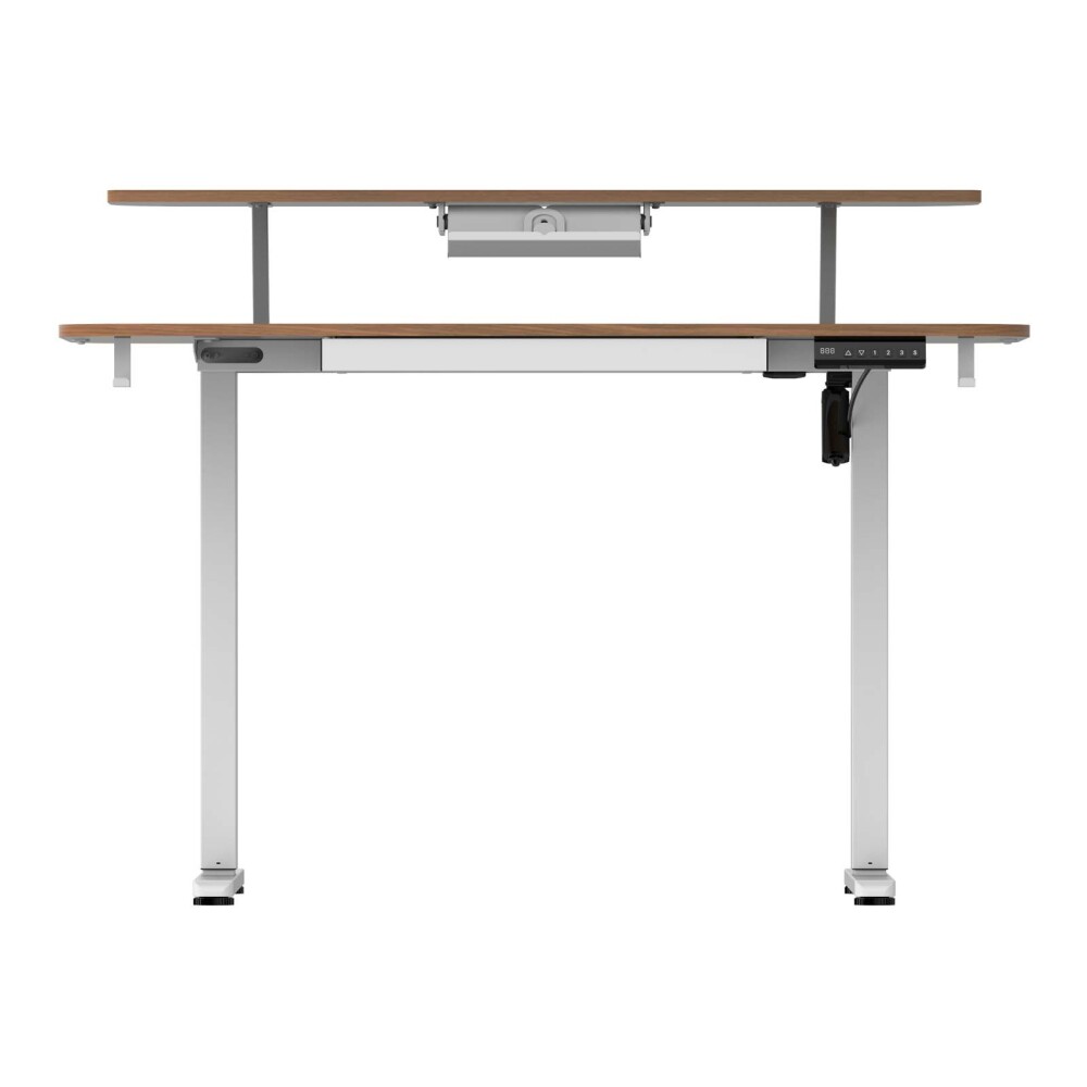 ESCRITORIO REGULABLE METAL-Y-MDF MARRON AILERON