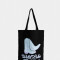 Bolsas reutilizables Estampados Tote Bag "wild Like The West" - Negro