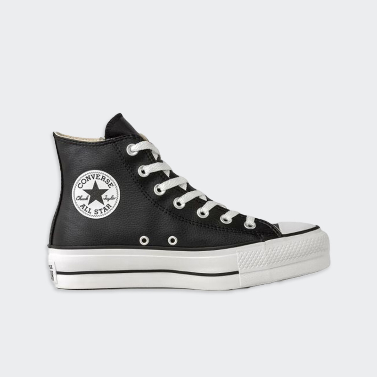 Botitas Converse Chuck Taylor Eco Cuero Plataforma - Negro 