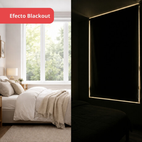 Set x2 Cortina roller blackout 100x200 cm BLANCO