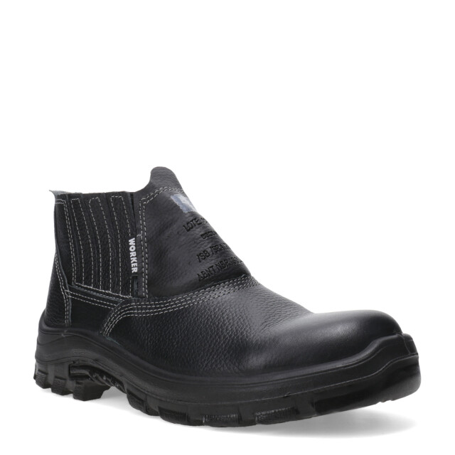 Botines Unisex Worker Elastizado Puntera Composite Negro