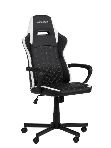 Silla gaming LERBJERG polipiel negro/blanco Silla gaming LERBJERG polipiel negro/blanco