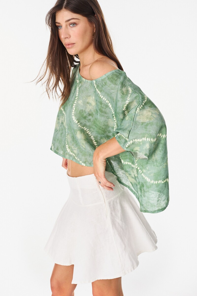 Blusa Beach Estampa Verde