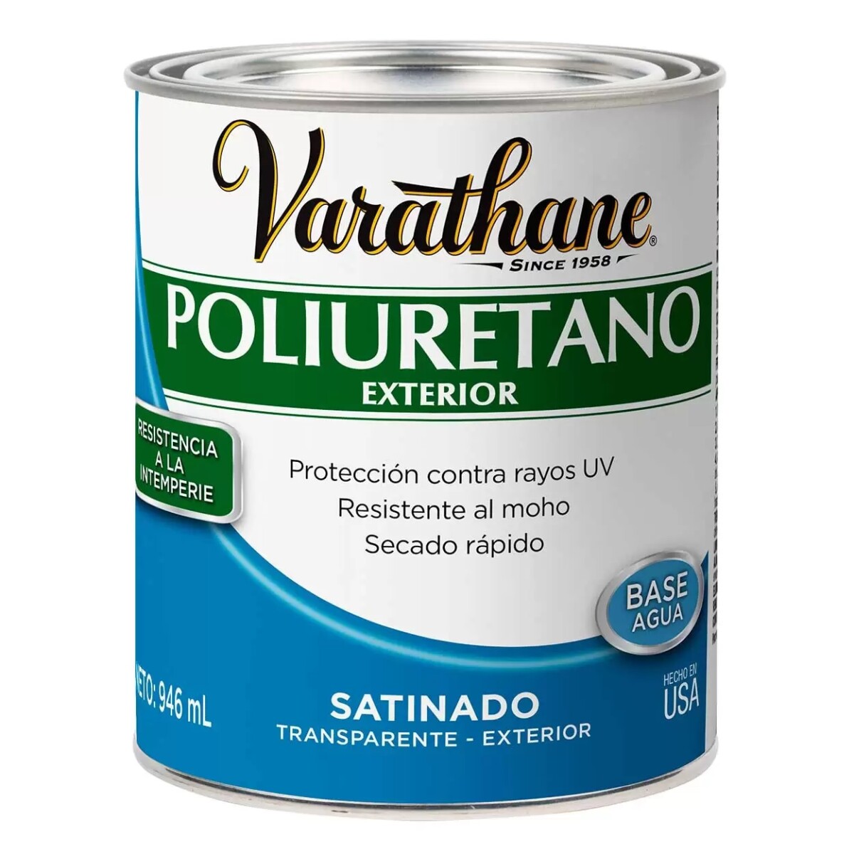 Poliuretano exterior satinado 0.946L Varathane 