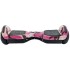 Skate Electrico Hoverboard Gogreen Musica Bt Luces Patineta Variante Diseño Rosa y Blanco