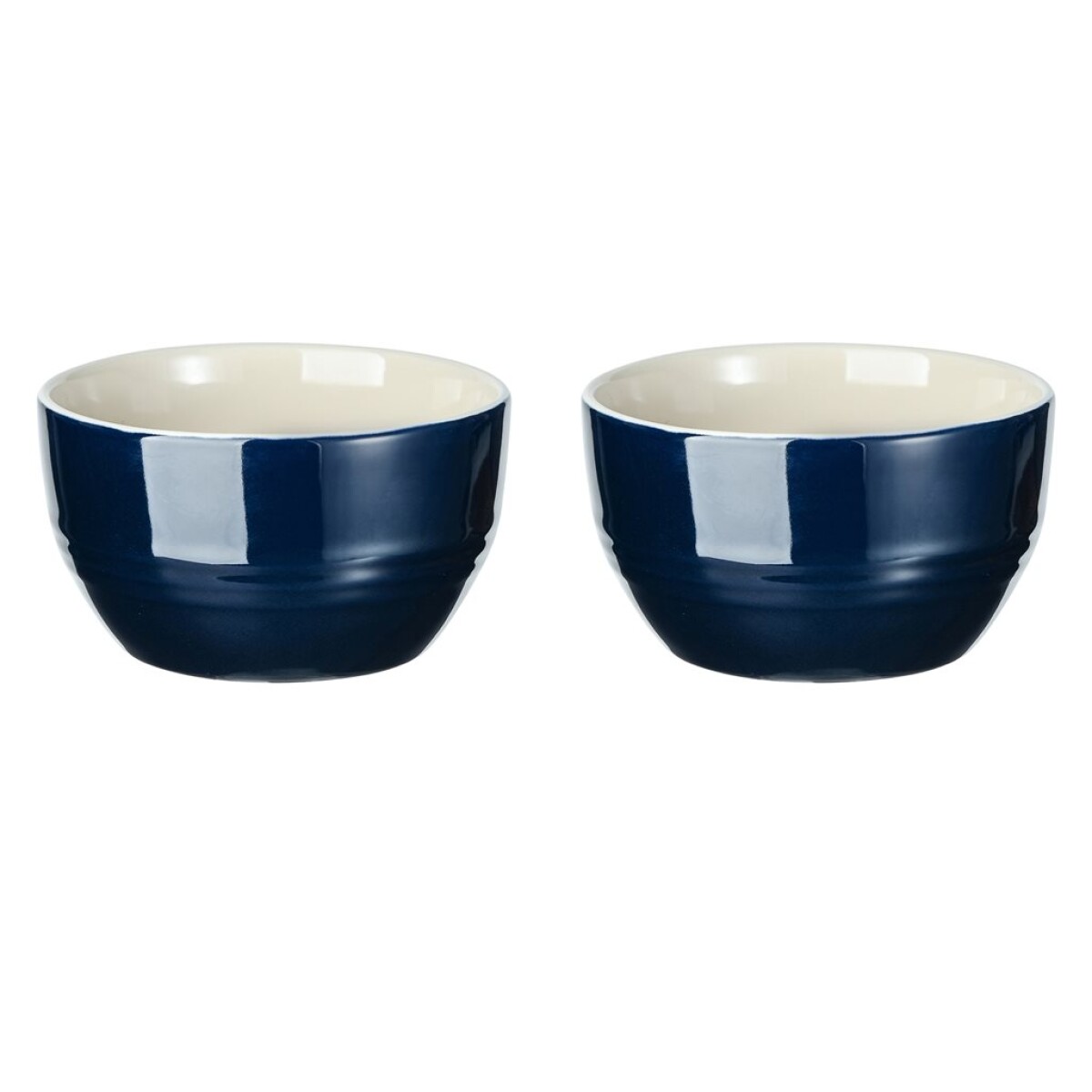 SET 2 BOWLS CERAMICA BERGNER BLUE 