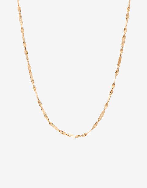 Collares Cortos Metal Collar Cadena Torzada - Dorado