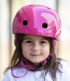 Casco Infantil Con Luz Micro Talle Único Rosa Oscuro