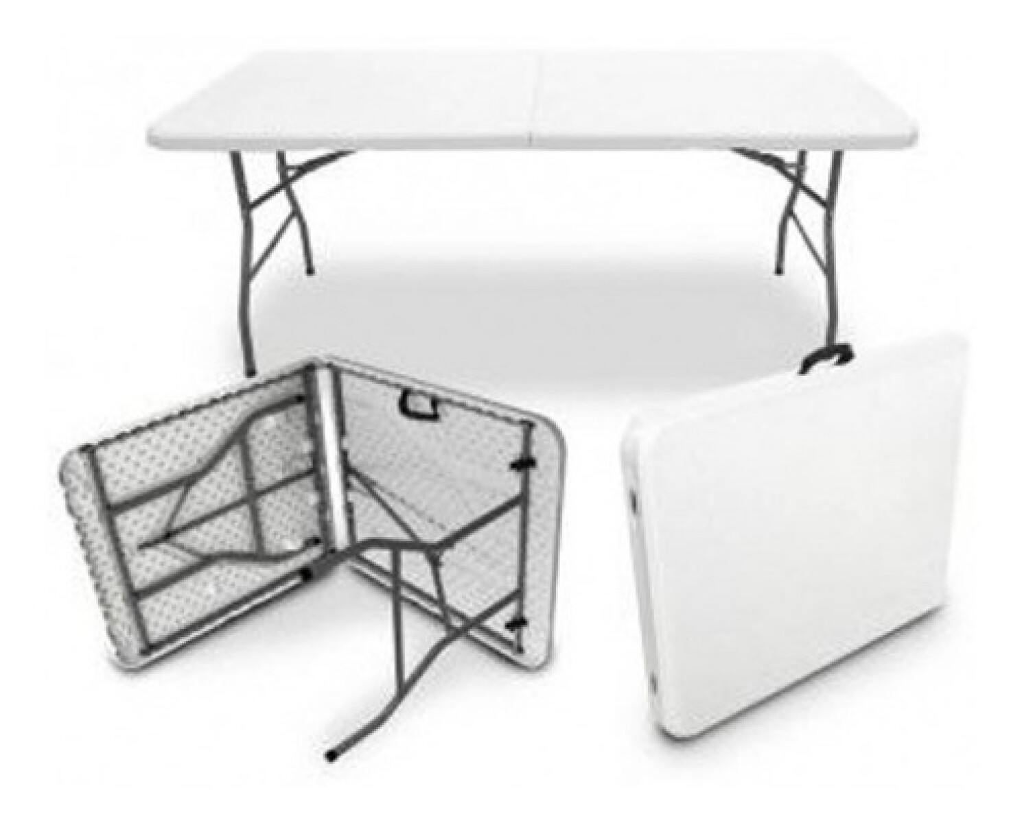 Mesa valija plegable en HDPE 122*60 