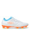 Championes de Fútbol Hombre Umbro Speed HG Blanco - Anaranjado - Celeste