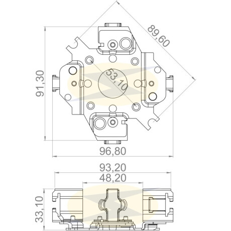 PORTA CARBONES - PORTACARBON M.BENZ CAMION 7.5X25X17 UNIFAP PORTA CARBONES - PORTACARBON M.BENZ CAMION 7.5X25X17 UNIFAP
