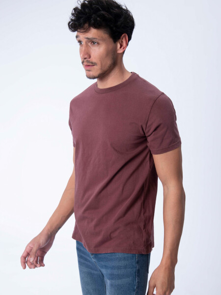 Remera Manga Corta Bordó