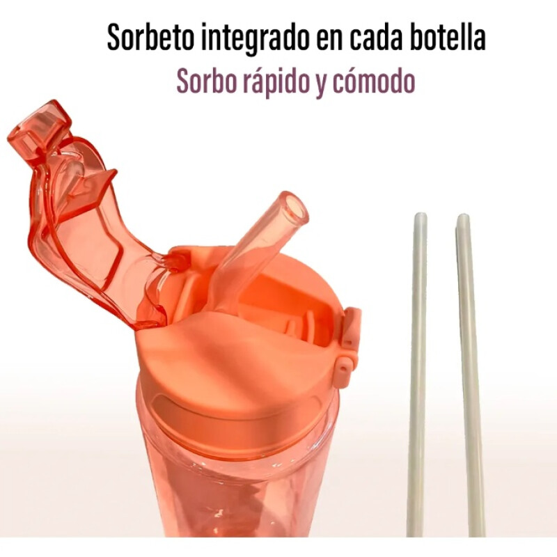 Set 3 Botellas Caramañola Deportivas Motivacionales Set 3 Botellas Caramañola Deportivas Motivacionales