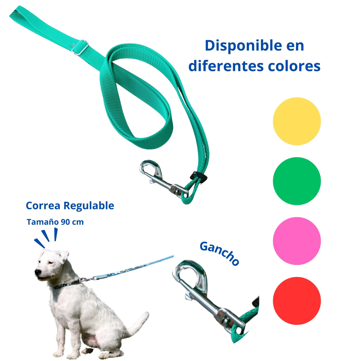 Correa N°3 Regulable Desde 90cm A 1.50mt Gancho Mouser 