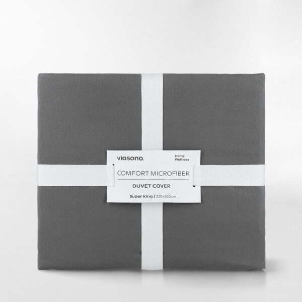 FUNDA DE DUVET MICROFIBER GRIS - SUPER KING